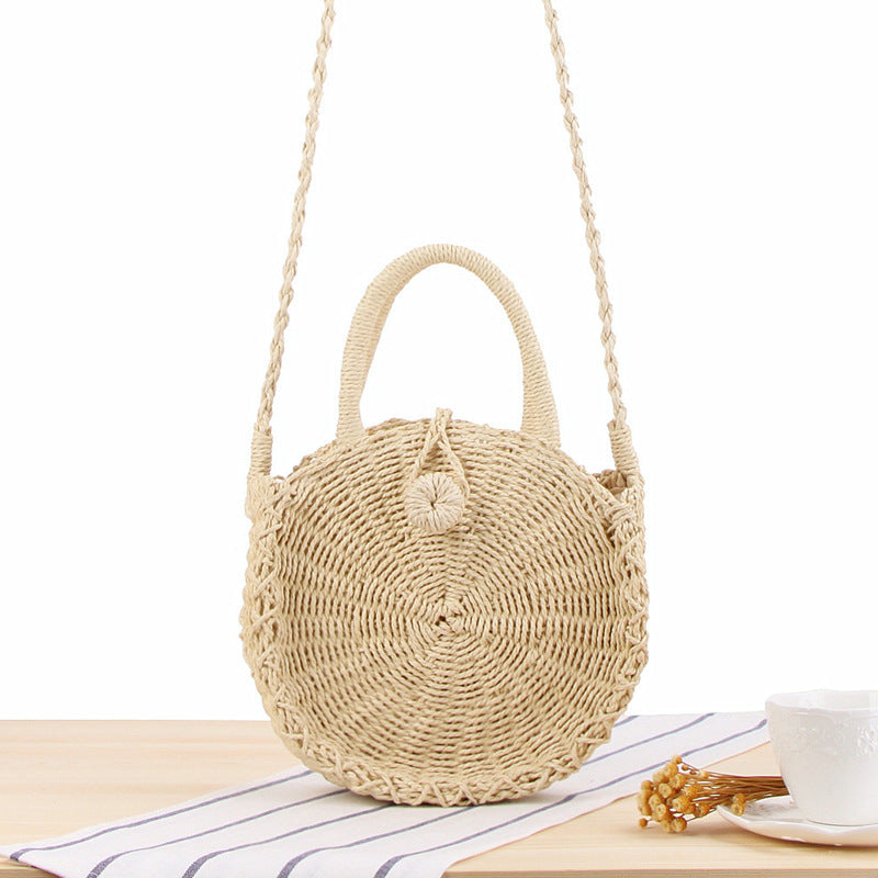 Vacation Beach Hand-woven Bag Round Hand