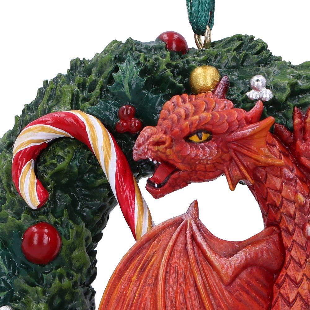 Anne Stokes Sweet Tooth Hanging Dragon Christmas Ornament 9cm Gothic Fantasy Resin Decoration