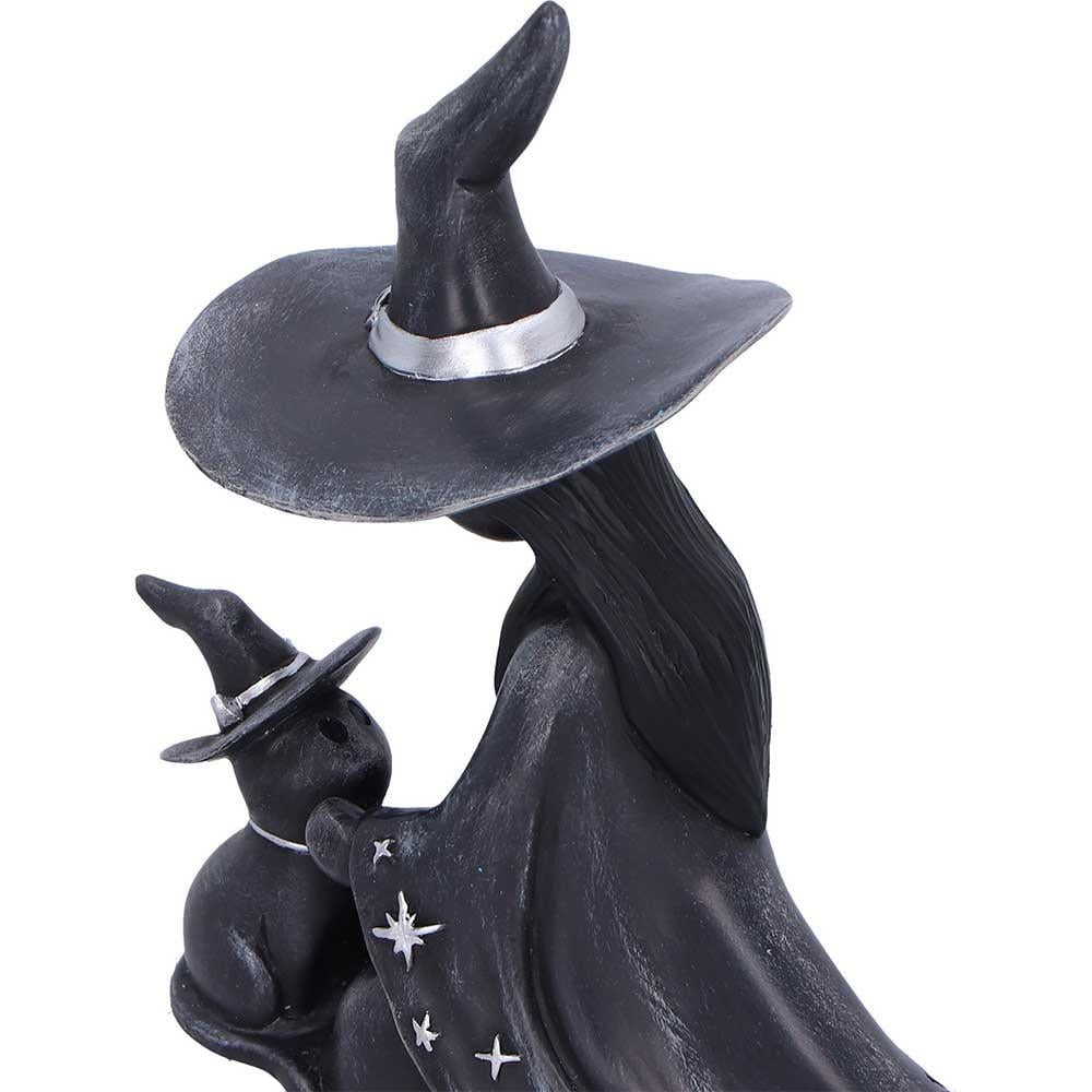 Little Souls Twilight Witch Figurine Gothic Girl Cat Moon Magic Ornament Decor