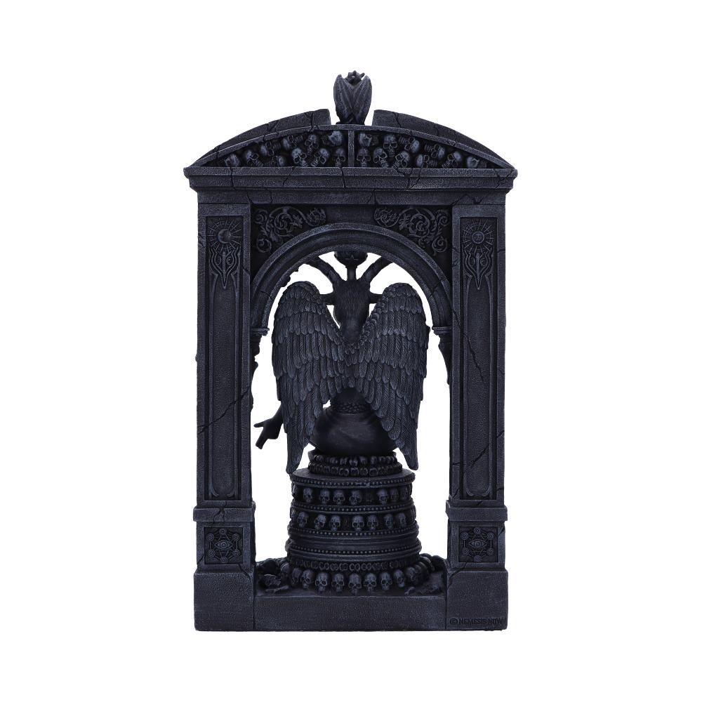Baphomet's Temple Statue - Gothic Polyresin Decor for Occult and Wiccan Spaces