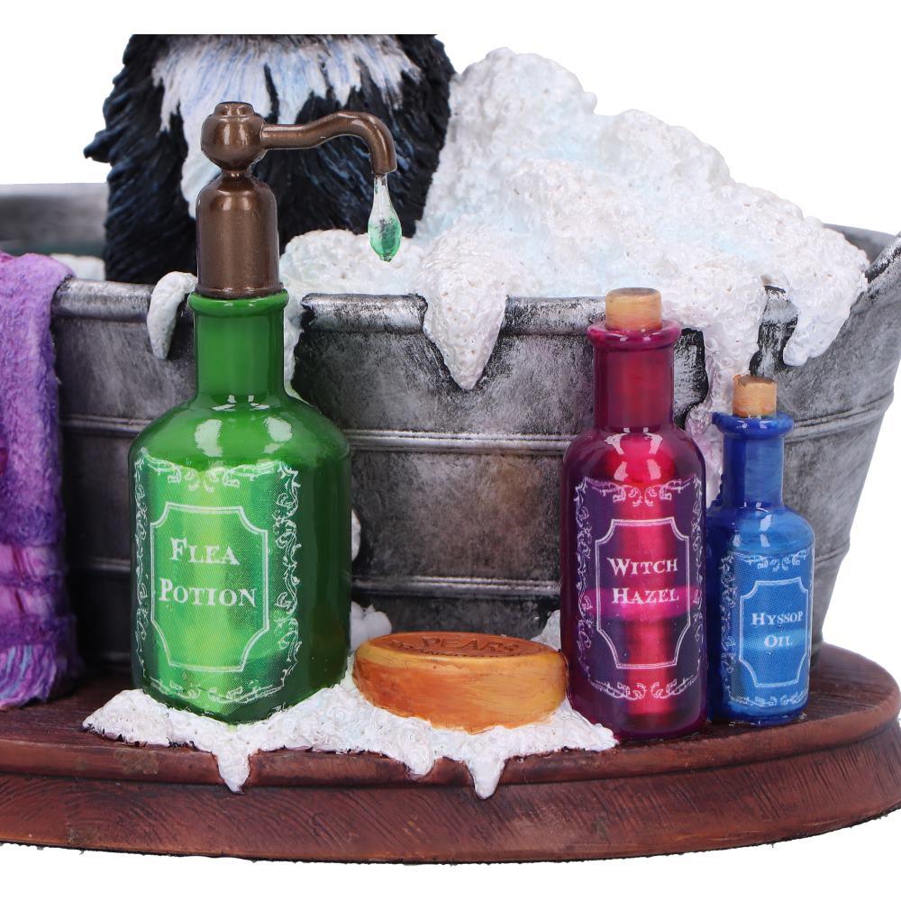 Bath Time Cat Figurine Lisa Parker Witchy Collectible Magical whimsical Ornament