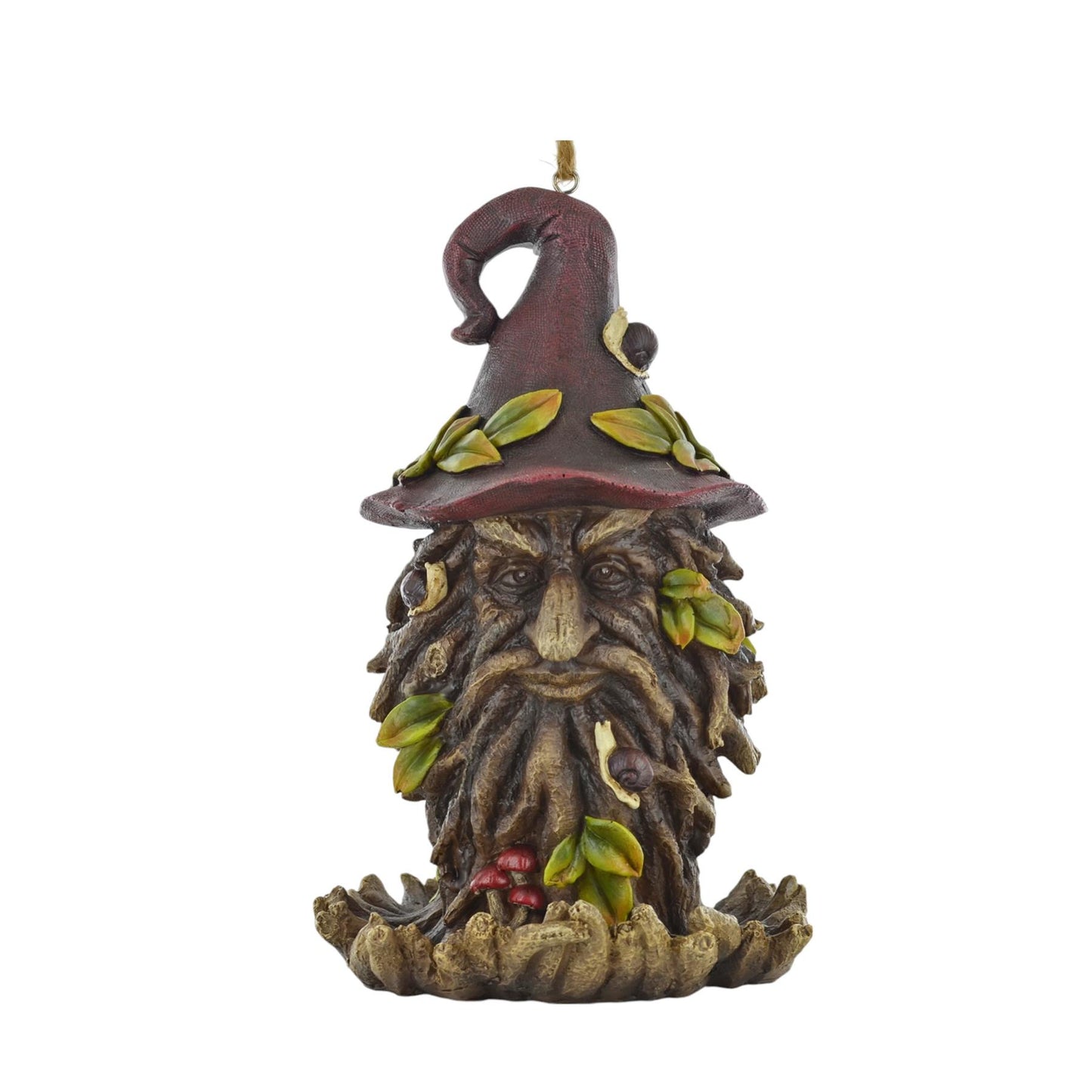 Magical Tree Ent Betula Bird Feeder | Enchanting Garden Decor | Hanging Resin Sculpture, 28cm