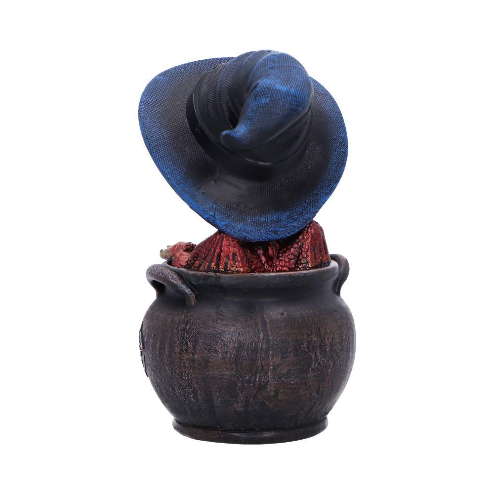 Red Dragon in Cauldron Figurine Gothic Witchcraft Fantasy Magical Creature Gift