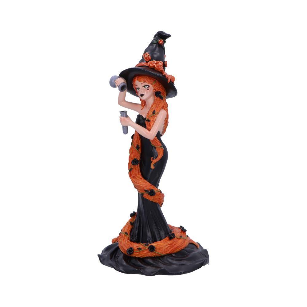 Enchanting Cinnamon Witch Figurine 23.5cm – Orange Hair, Sugar & Spice Design, Perfect Gift for Witchy Collections