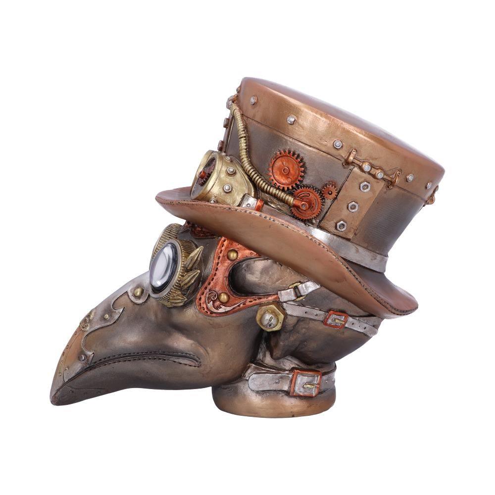 Steampunk Plague Doctor Figurine Victorian Gothic Decor Horror Collectible Bust Art