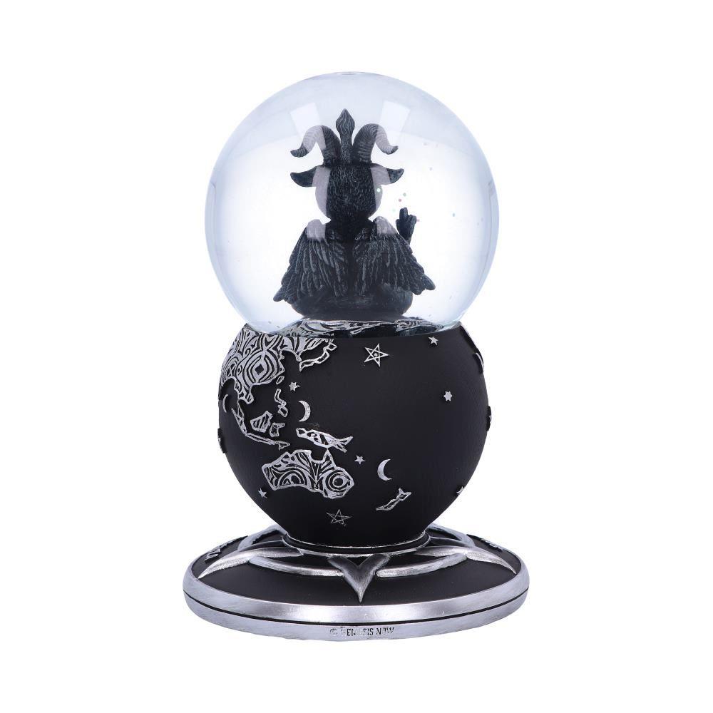 Gothic Baphomet Snow Globe Occult Home Decor Witchcraft Collectible Fantasy Art Decor