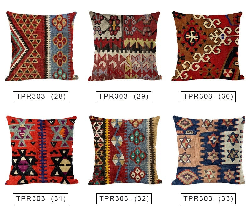 Modern Minimalist Bohemian Pillow Printed Polyester Cushion Cover