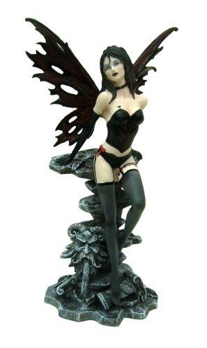 Dark Gothic Fairy Resin Statue - Intricate & Mystical Fantasy Decor Art Piece