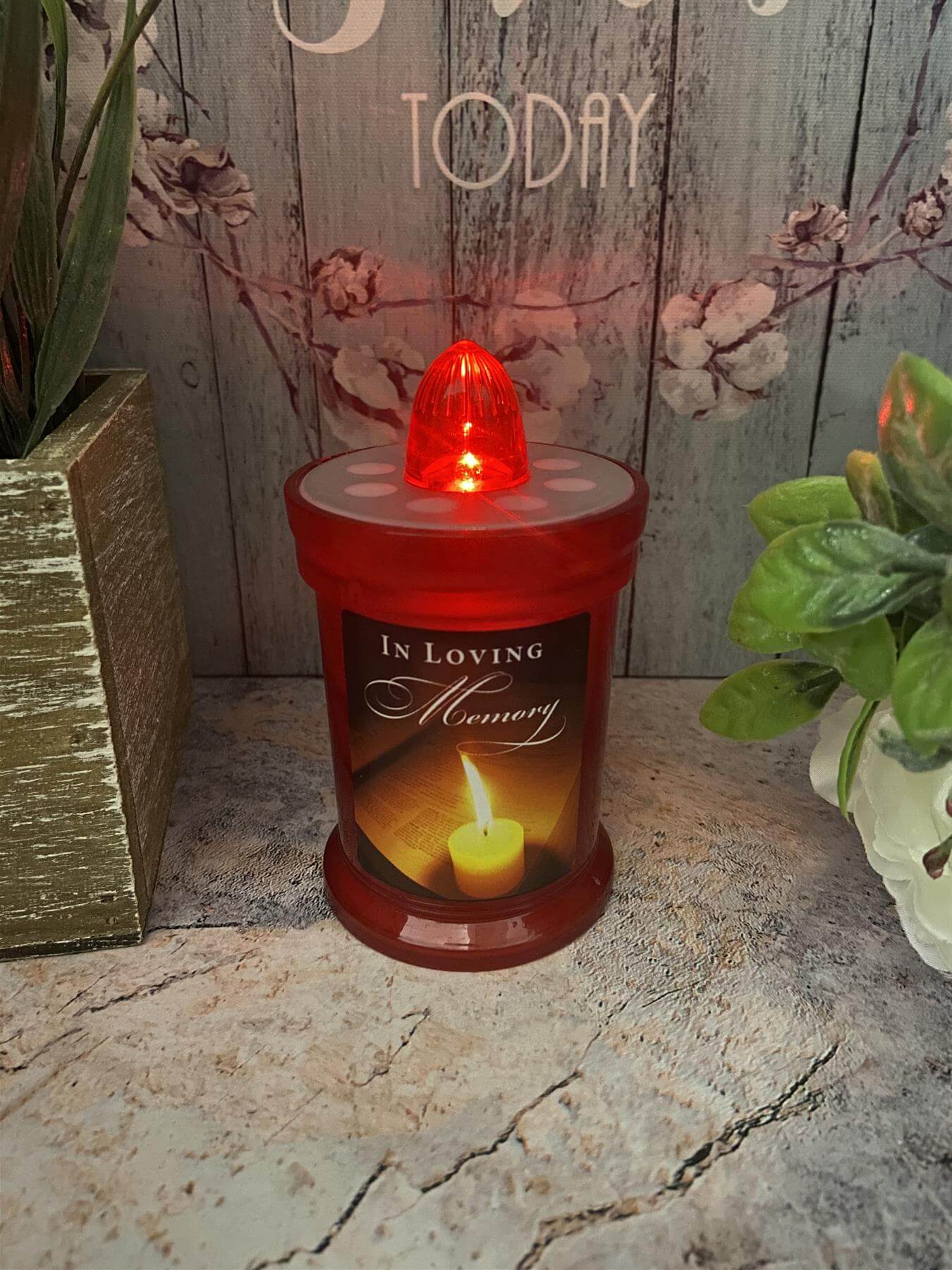 Outdoor Battery Grave Light In Loving Memory Durable Remembrance Decor-Osiris Craftworks