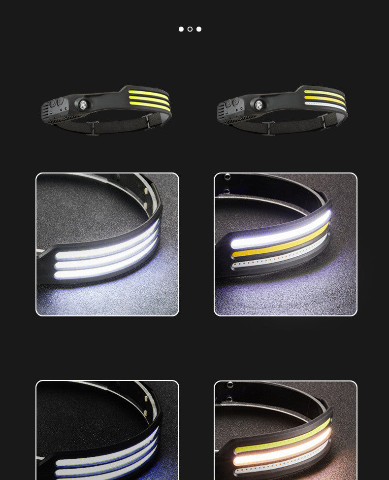 Intelligent Sensor Headlight Strong Light Head-mounted Outdoor