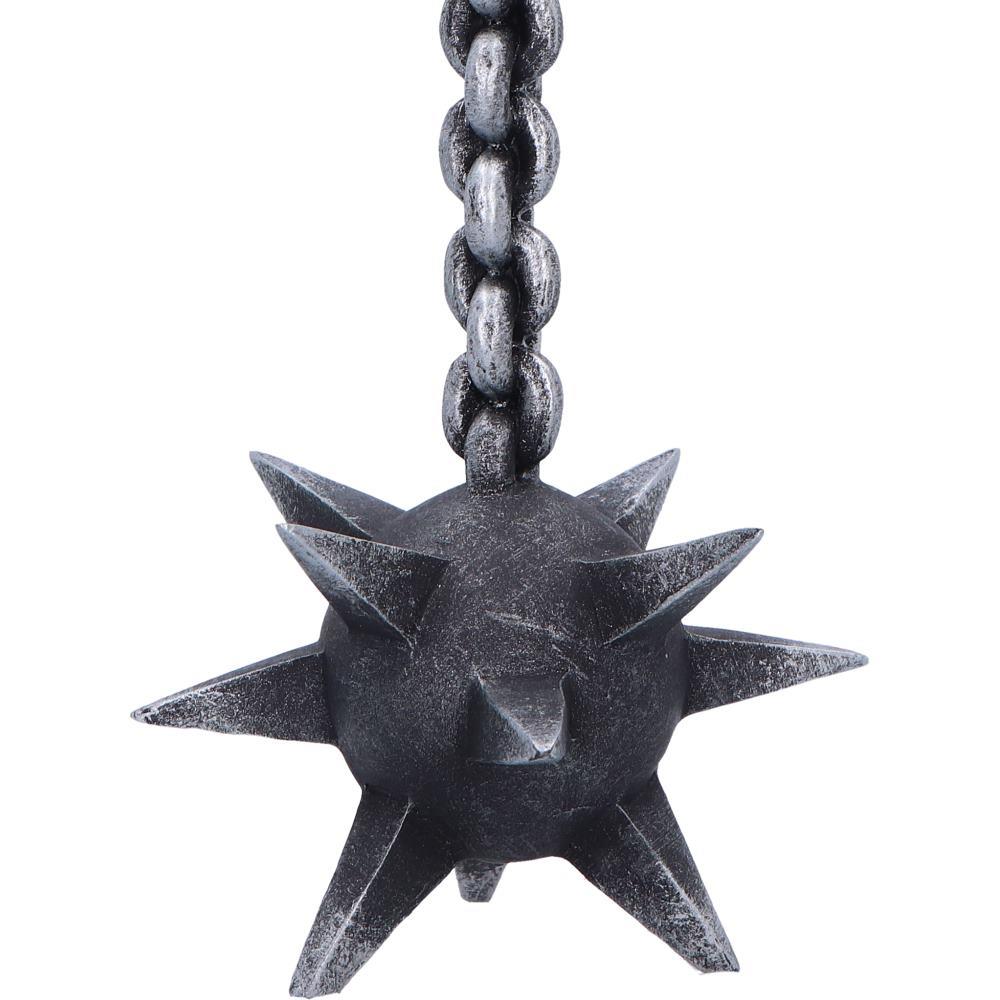 Gothic Horror Candle Holder Meteor Mace Fantasy Medieval Halloween Ornament