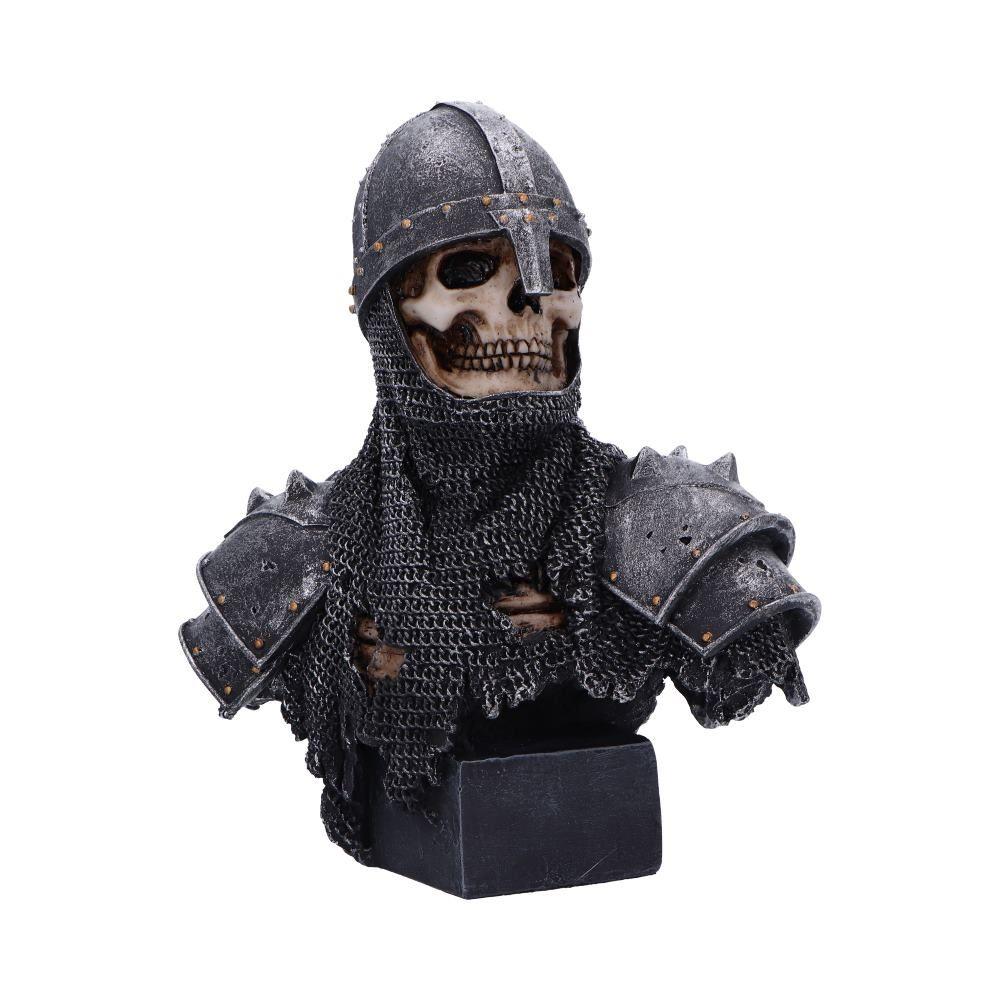 Gothic Skeleton Knight Bust  Medieval Statue Decor Skull Figurine Fantasy Ornament