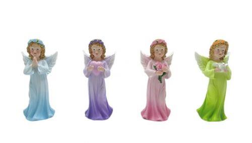 Set of 4 Angel Figurines Ornament Resin 8.3cm Decorative Collectibles Home Decor