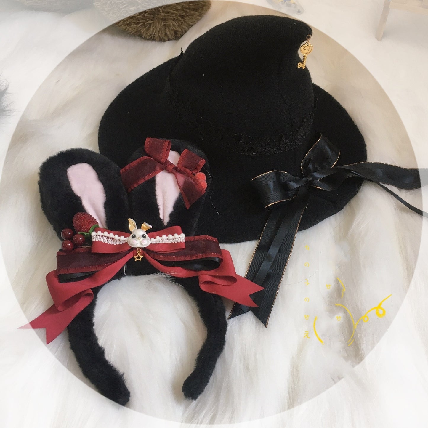 Element Witch Hat Daily Lolita Style Knitted Witch Hat