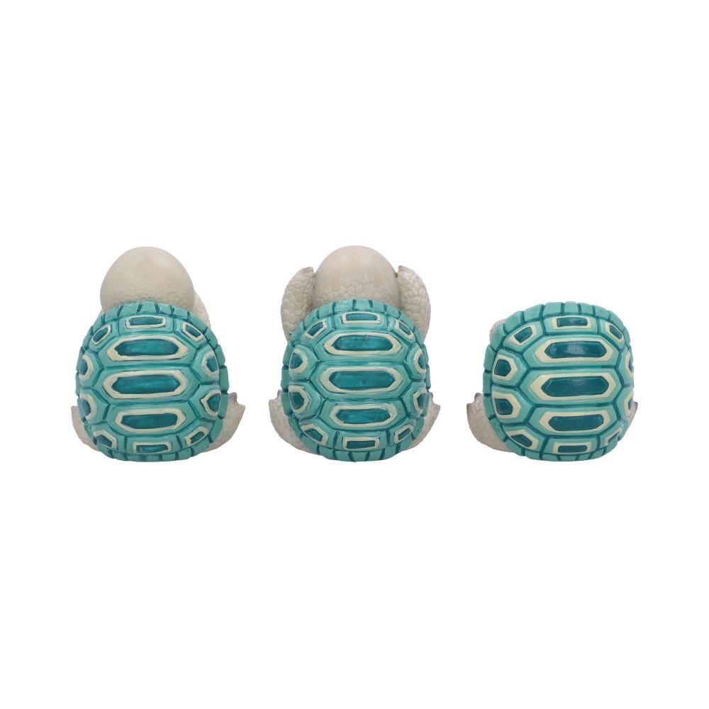 Cute Adorable Tortoise Statue Set Figurines See No Hear No Speak No Evil