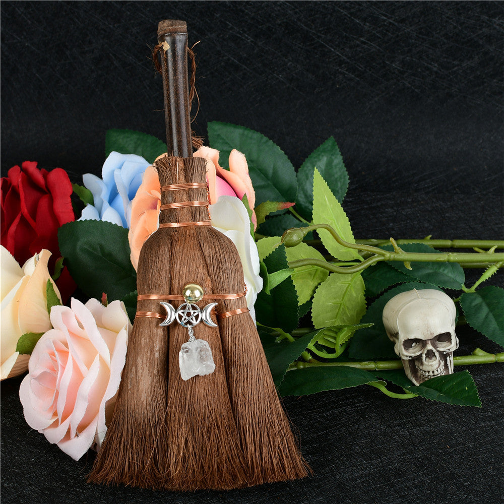 Car Pendant Witch Mini Crystal Pendant Broom