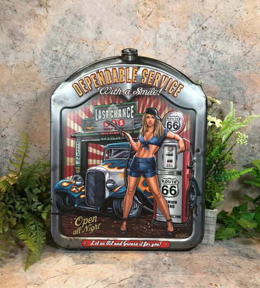 Pin Up Girls Retro Lady Vintage Style Metal Sign Plaque Man Cave Shed Bar Pub