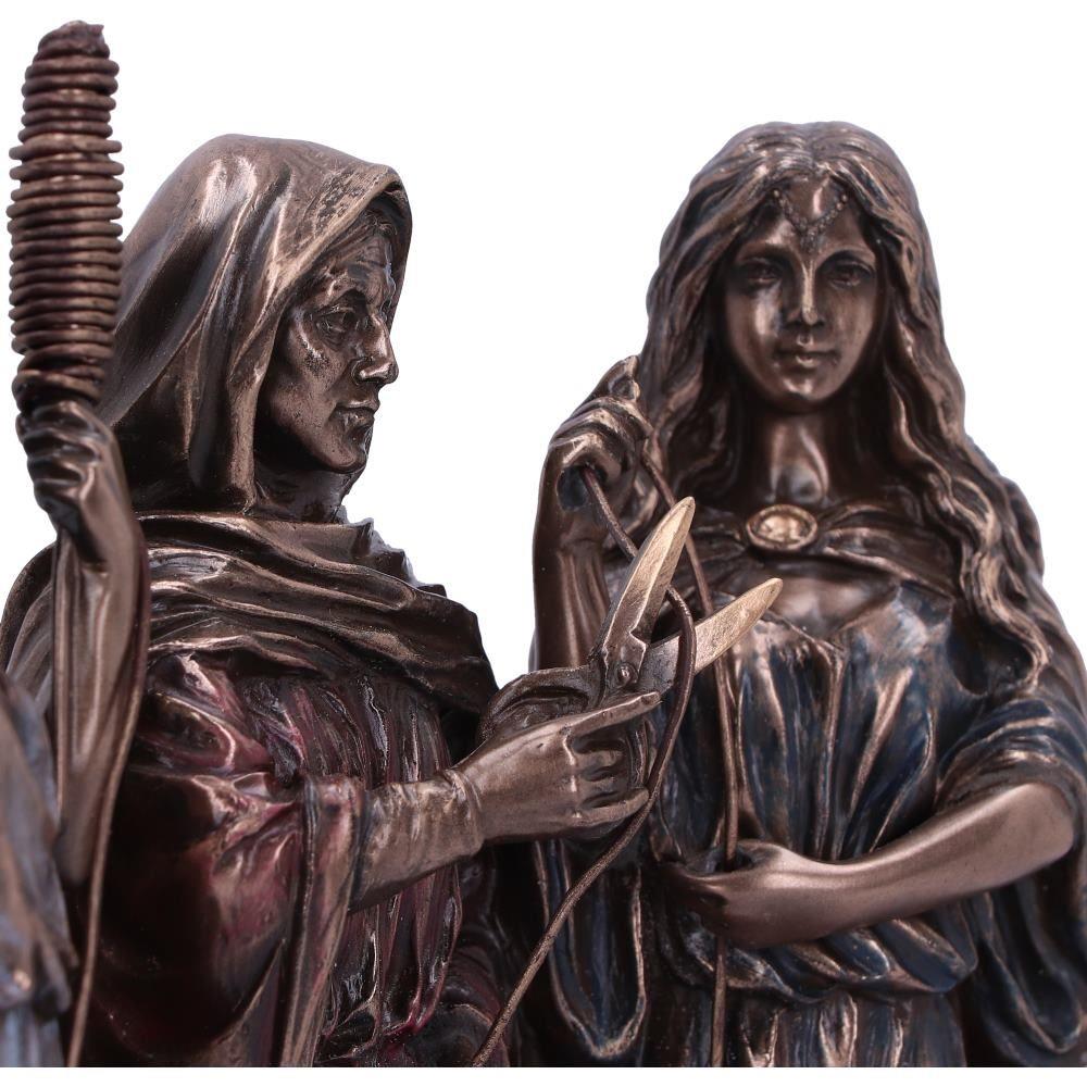 The Three Fates of Destiny Bronze Figurine 19cm – Mythological Resin Ornament