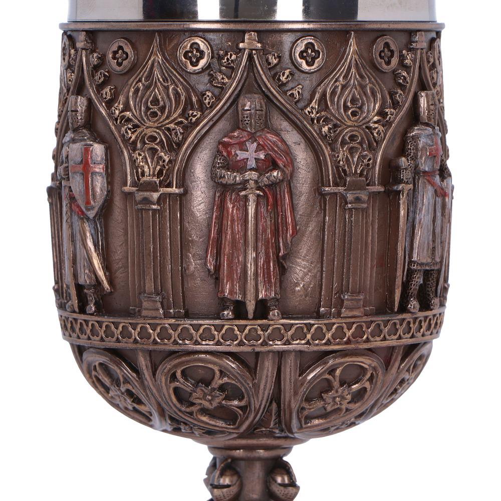 Templar Knight Goblet Medieval Chalice Historical Chivalric History Drinkware Decor