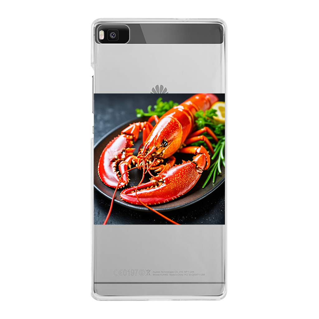 Food Back Printed Transparent Hard Phone Case