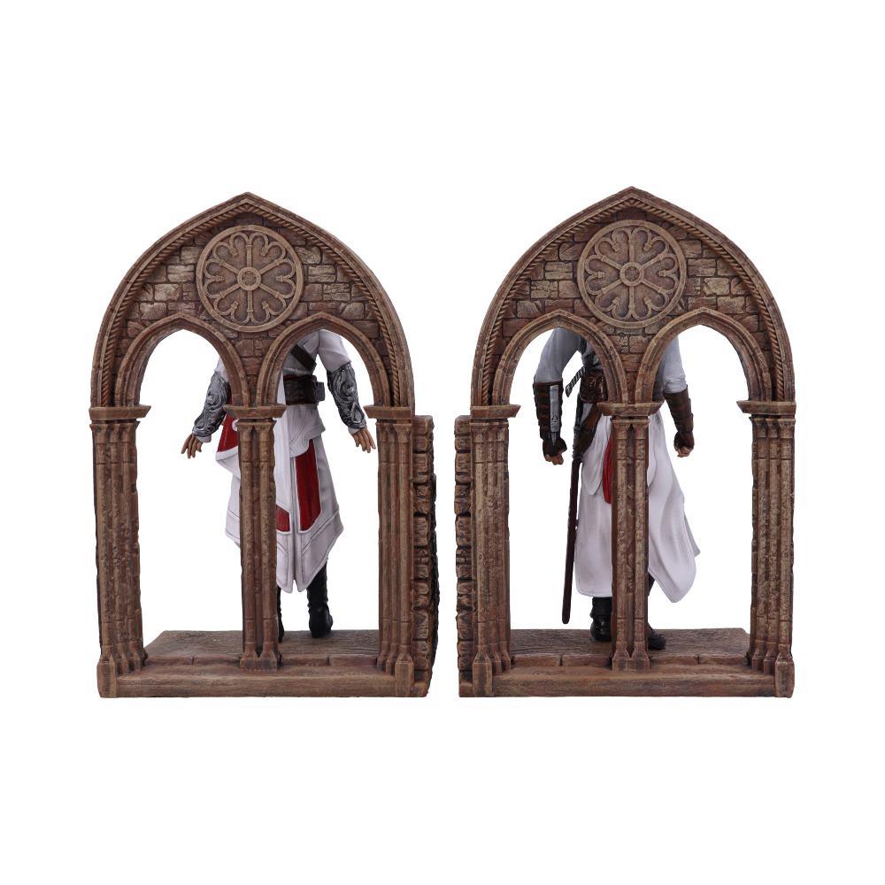 Assassin’s Creed Bookends Altaïr Ezio Figures Gamer Shelf Ornament Collectible