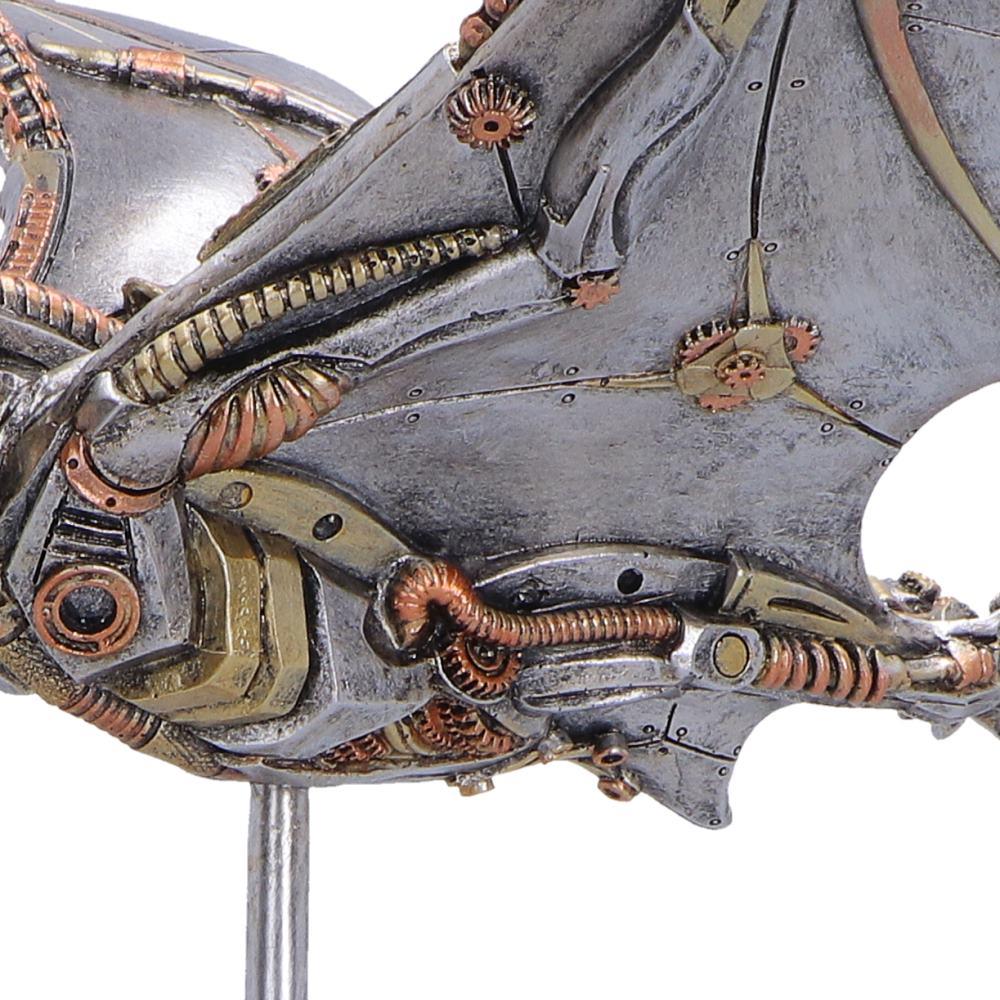 Mechanical Bat Statue Steampunk Ornament Gothic Creature Decorative  Display