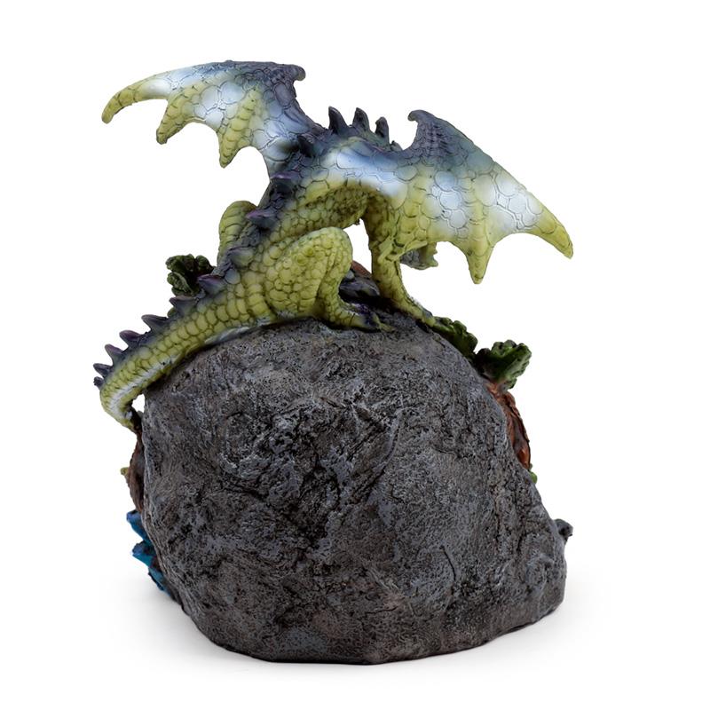 Dragon LED Crystal Cave Figurine - Color-Changing Fantasy Ornament Statue