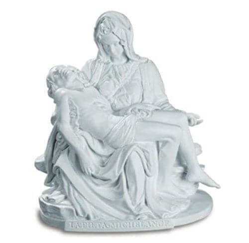 La Pieta Museum Reproduction Statue Of The Virgin Mary Holding Jesus Religious Gift Ornament Sculpture