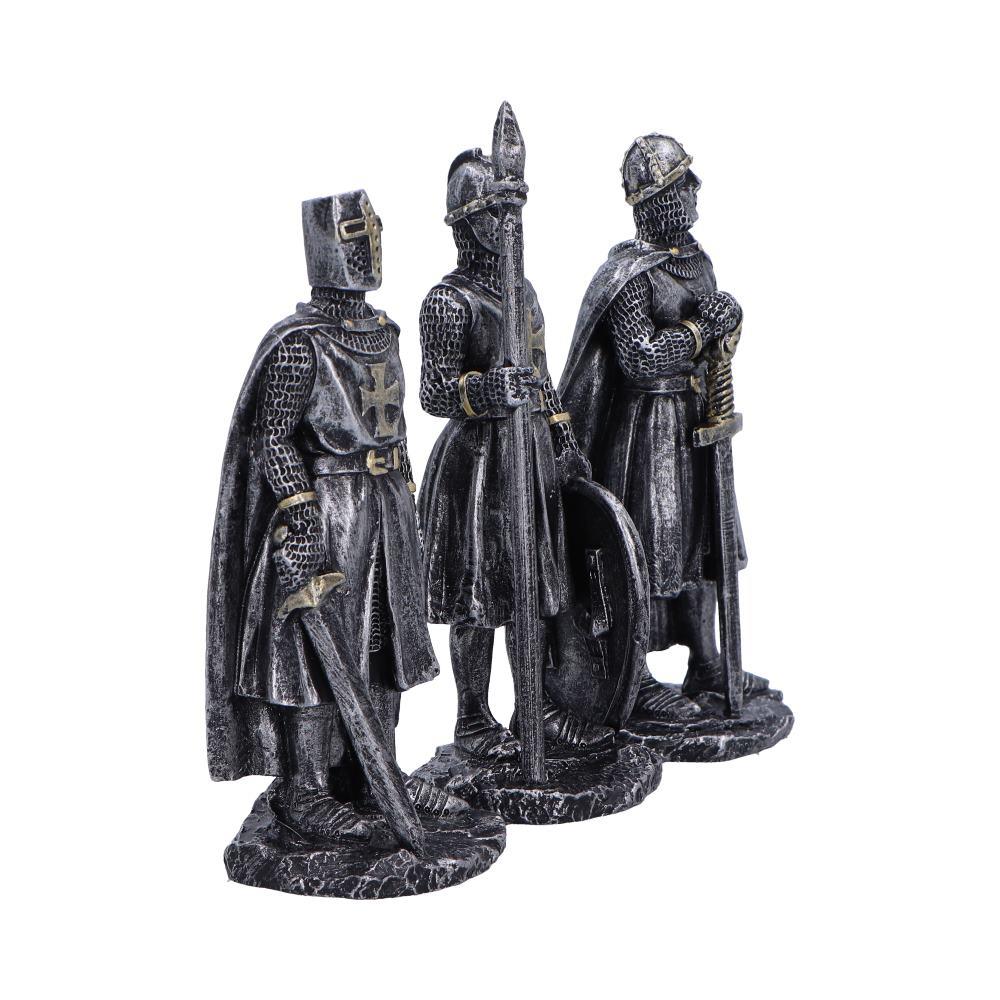 Crusader Knights of the Realm Gothic Figurines Medieval Warrior Statue Templar