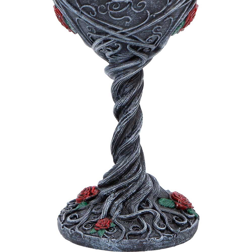 Raven Goblet Gothic Chalice Cup with Stainless Steel Insert Dark Romantic Decor