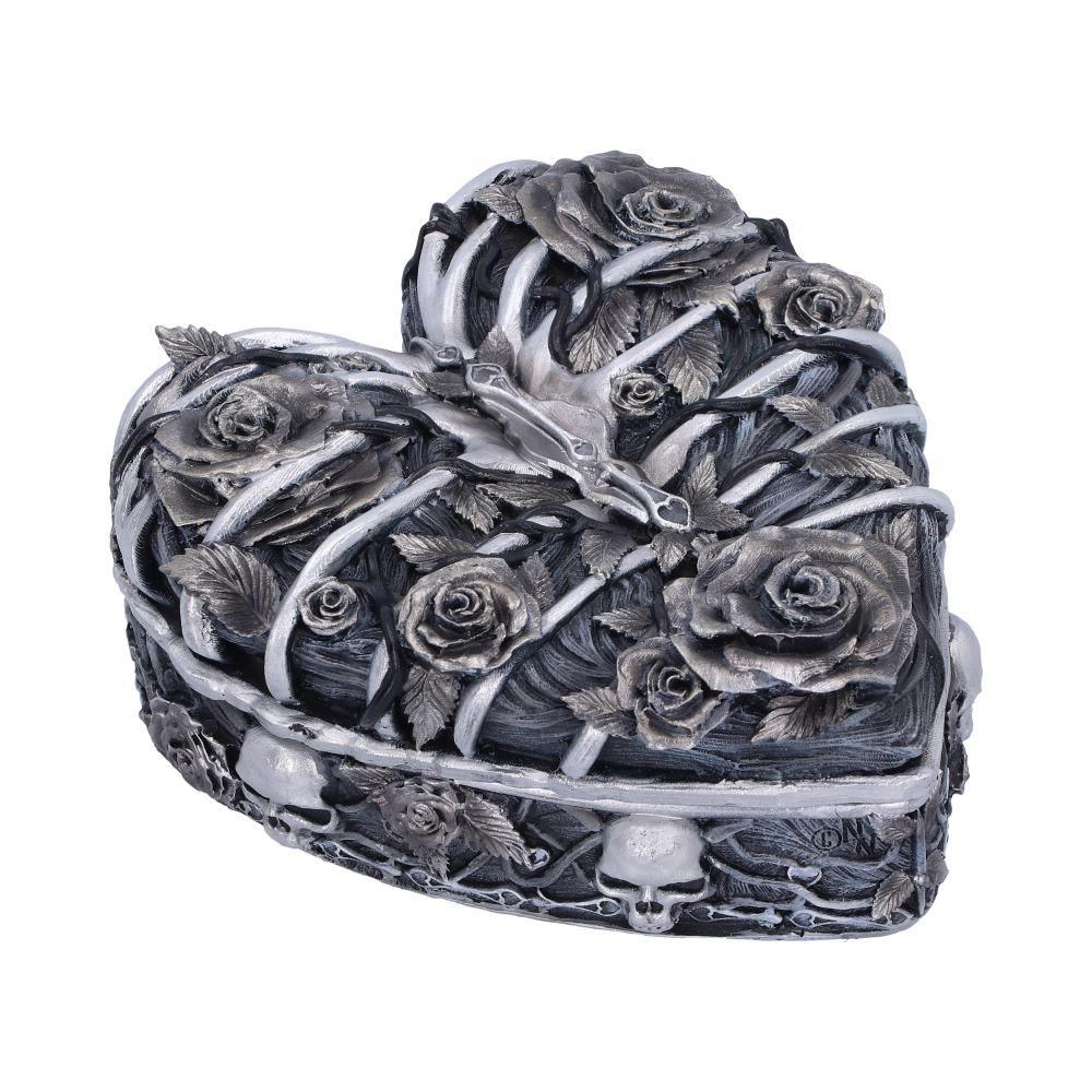 Gothic Caged Heart Trinket Box Fantasy Keepsake Ornament
