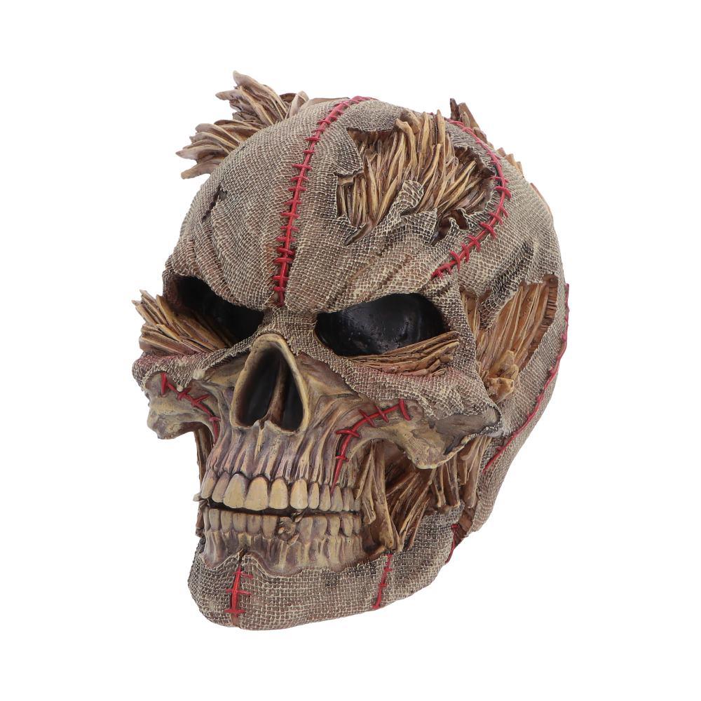 Scarecrow Skull Figurine Creepy Harvest Gothic Horror Halloween Decoration Art