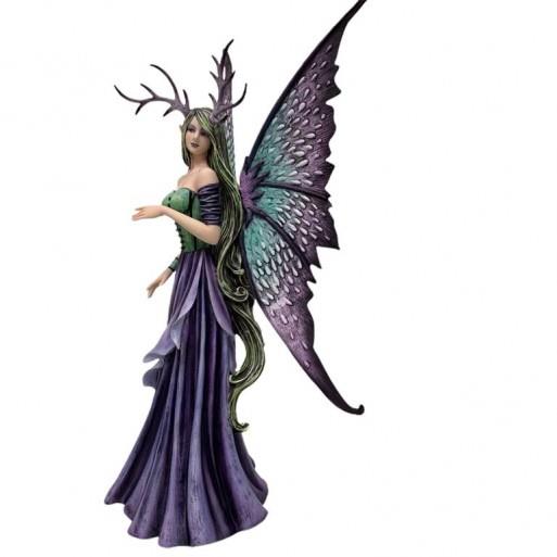 Large Spring Fairy with Antlers Sculpture Statue Amy Brown Figure Ornament Pagan