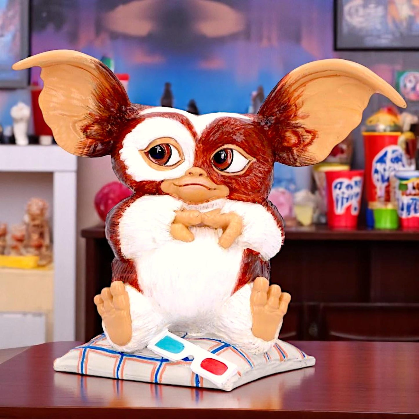 Gizmo 3D Glasses Figurine Gremlins Collectible Movie Gift Pop Culture Ornament