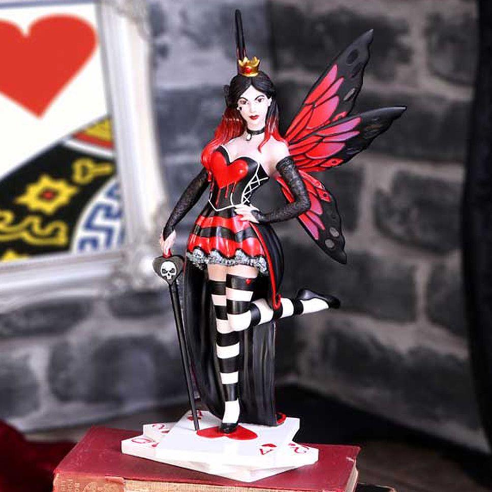 Ace of Hearts Fairy Figurine Fantasy Gothic Statue Home Decor ornament Boxed