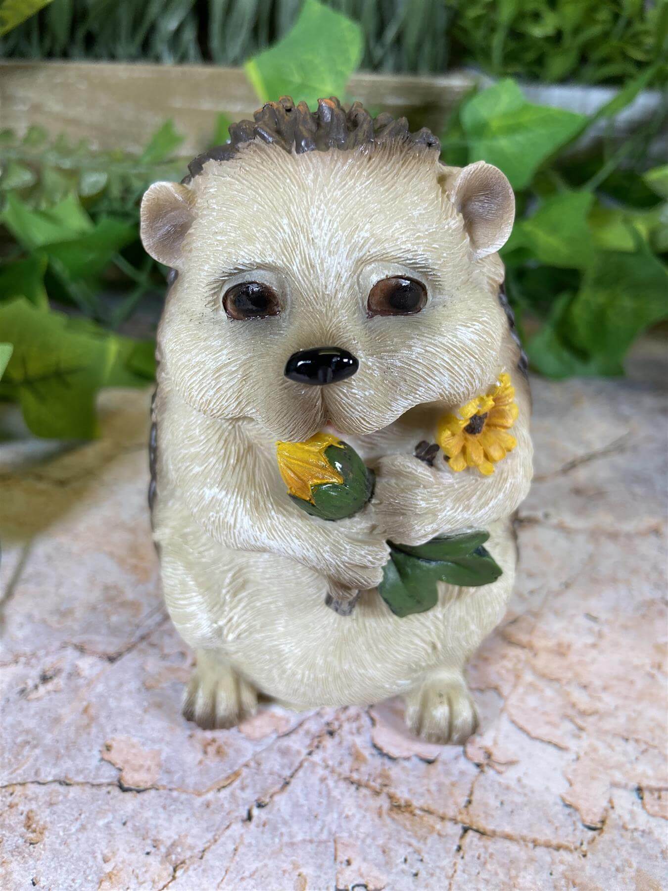 Whimsical Hedgehog Garden Ornament Handmade Resin Figurine Home Decor-Osiris Craftworks