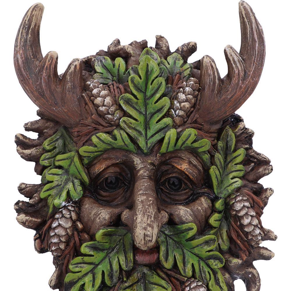 Autumn Horned Forest Spirit Ornament Woodland Pagan Plaque Wiccan Decor