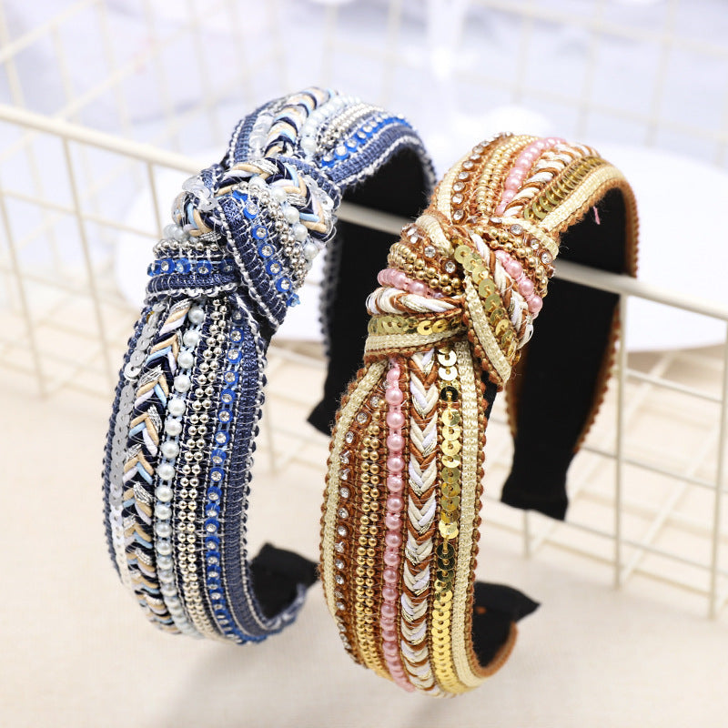 Bohemian braided headband