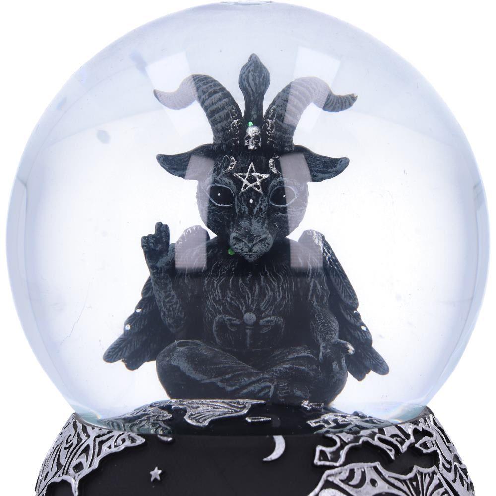 Gothic Baphomet Snow Globe Occult Home Decor Witchcraft Collectible Fantasy Art Decor