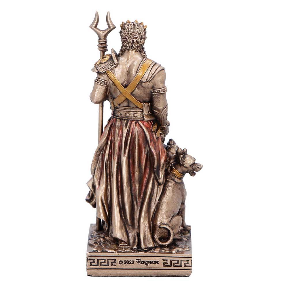 Small Hades God of the Underworld Figurine Greek Mythology Statue Cerberus