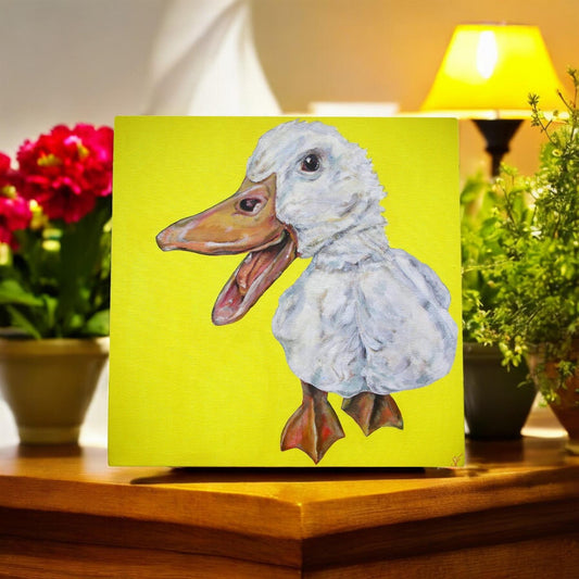 QUACKERS Ceramic Art Tile by Sam Fenner 20x20 cm