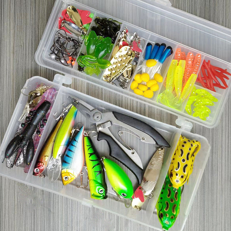 Lure Suit 142 Pieces With Fishing Pliers Hard Mino Sequins