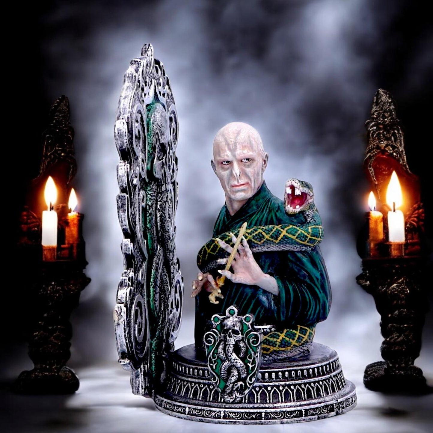 Harry Potter Lord Voldemort Dark Mark Bookend | 20.5cm Collectible