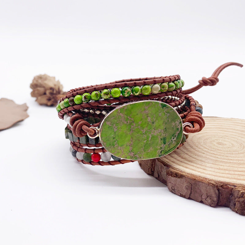 Bracelet woven handmade bohemian