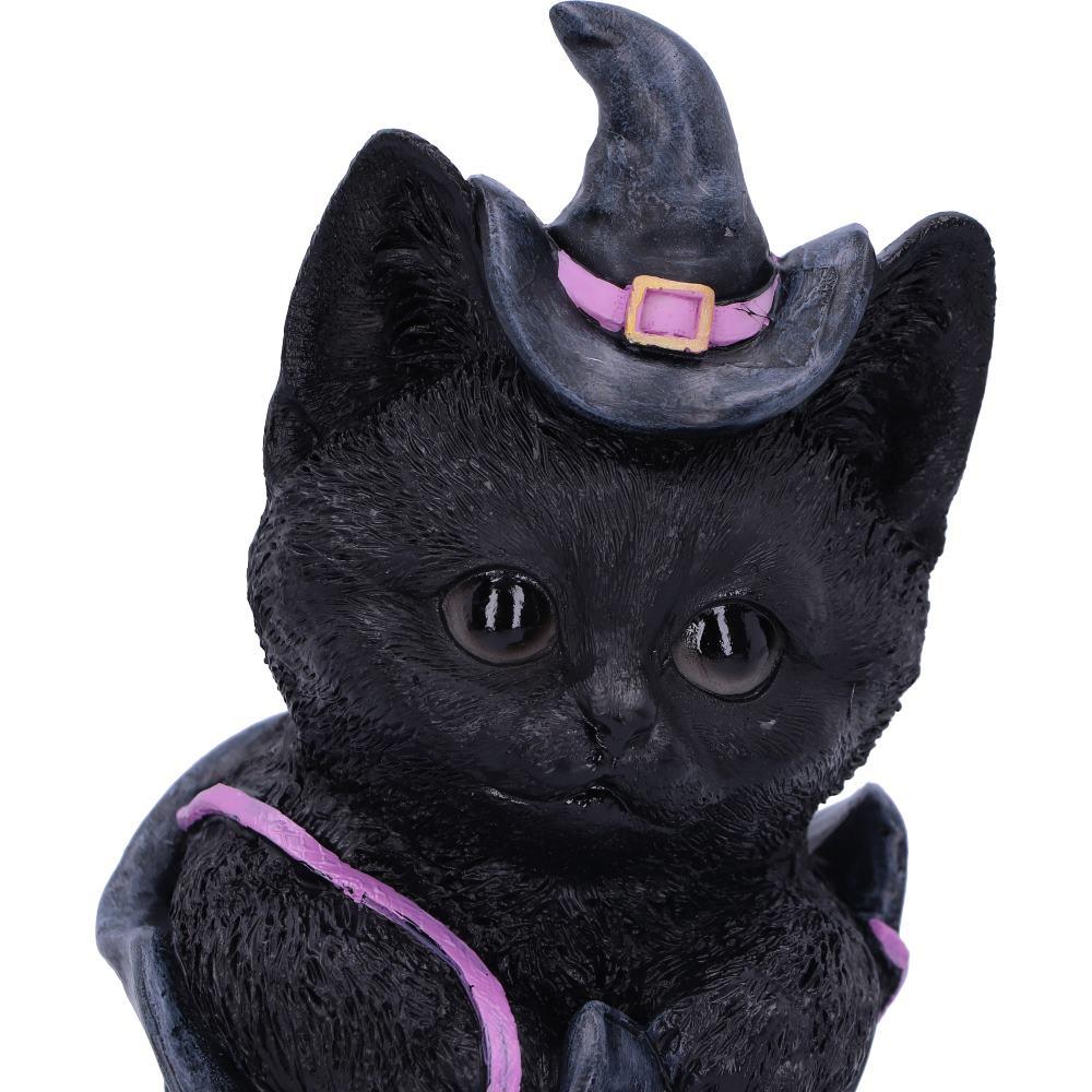 Mischievous Familiar Black Cat Figurine Witch Shoe Ornament Gothic Wiccan Decor