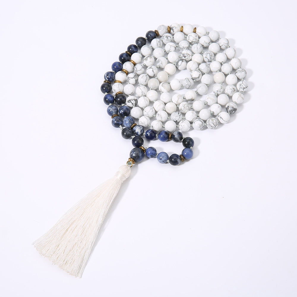 Bohemian fringed necklace