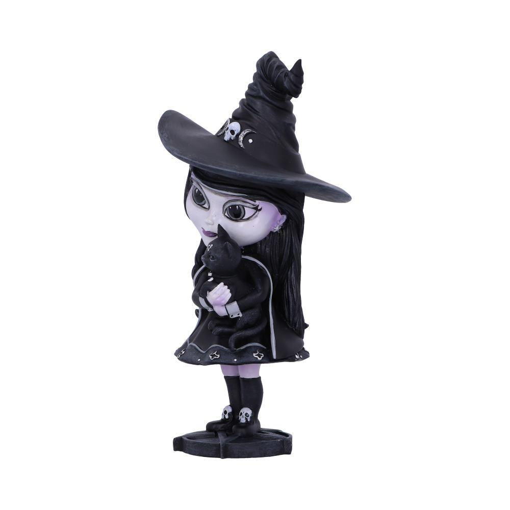 Cute Gothic Witch Figurine Spooky Halloween Art Decor Occult Collectible Gift