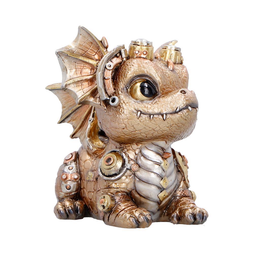 Mechanical Dragon Statue Steampunk Ornament Fantasy Creature Collectors Display Piece