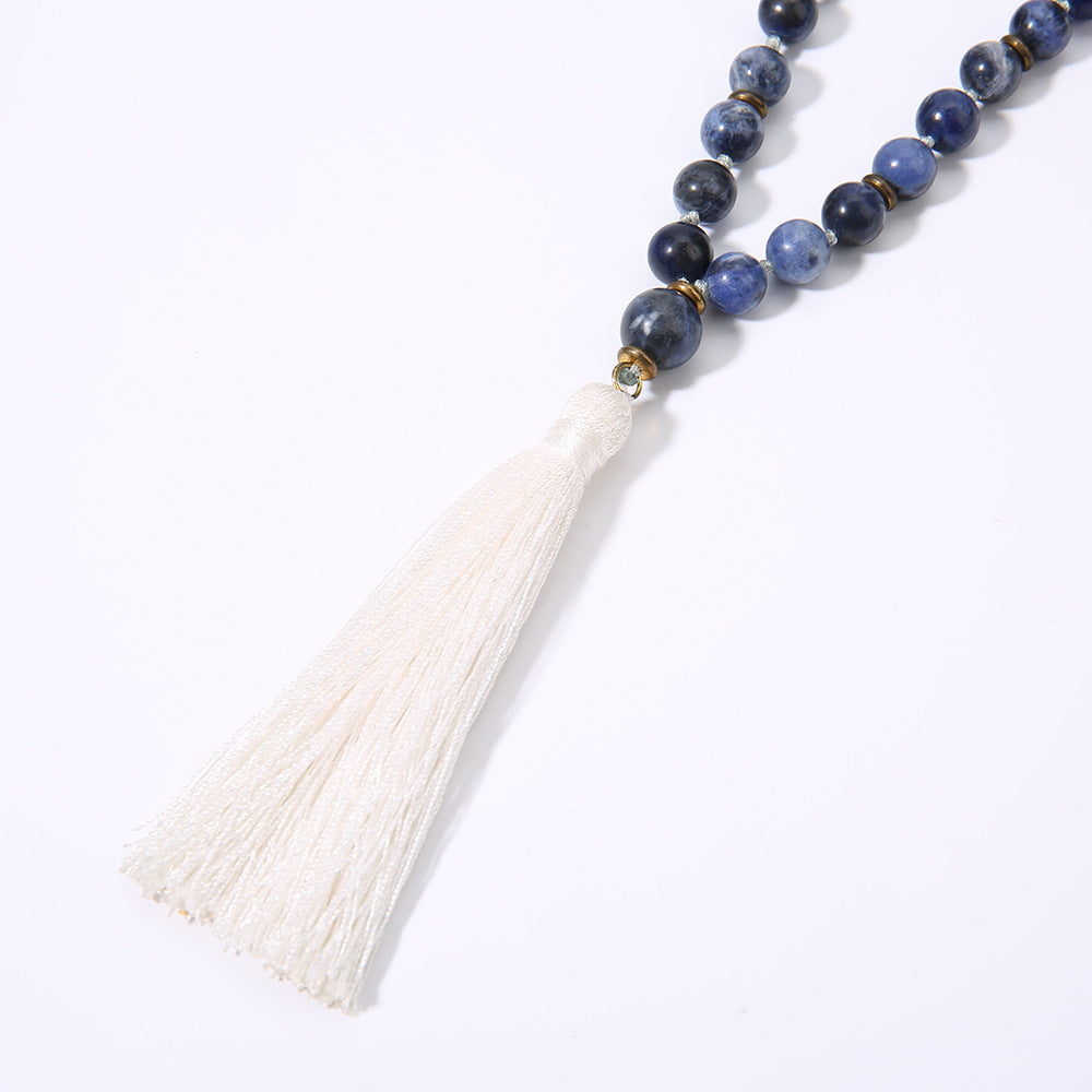 Bohemian fringed necklace
