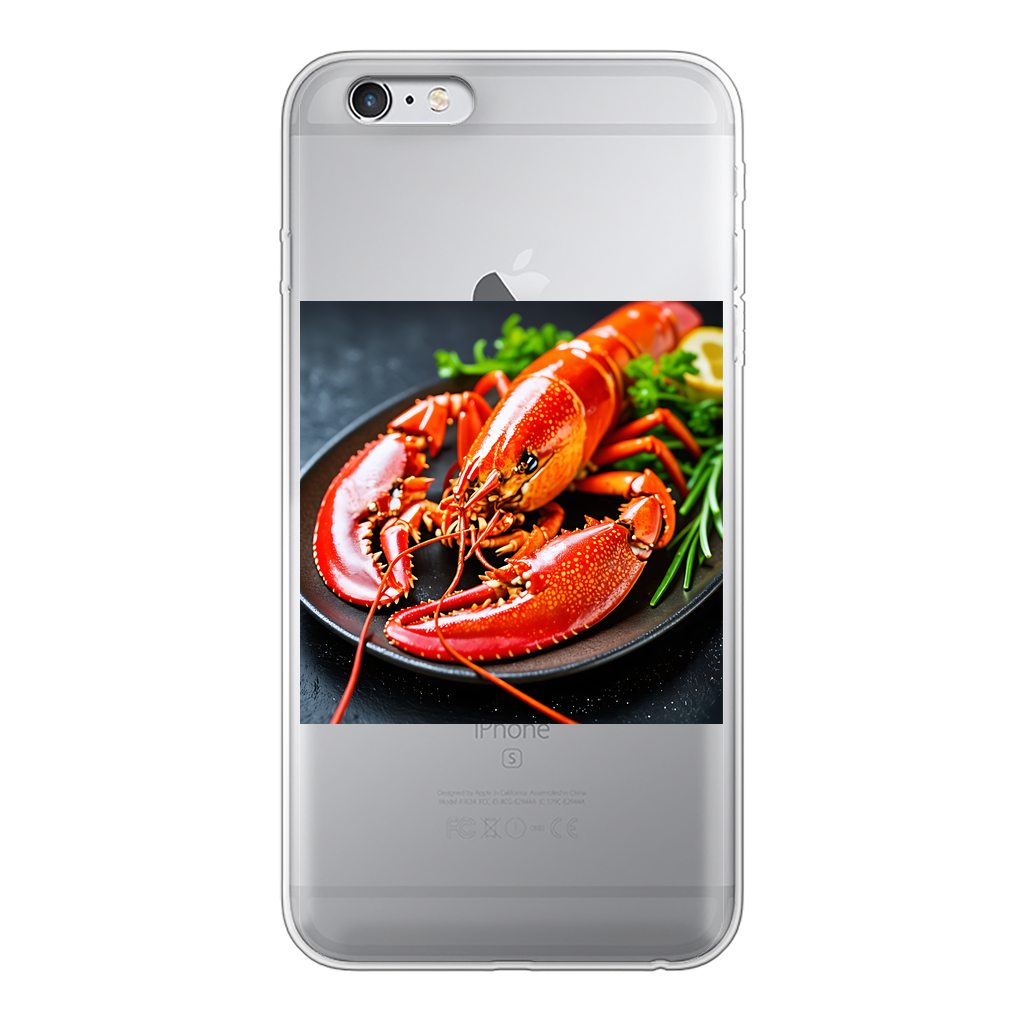 Food Back Printed Transparent Soft Phone Case